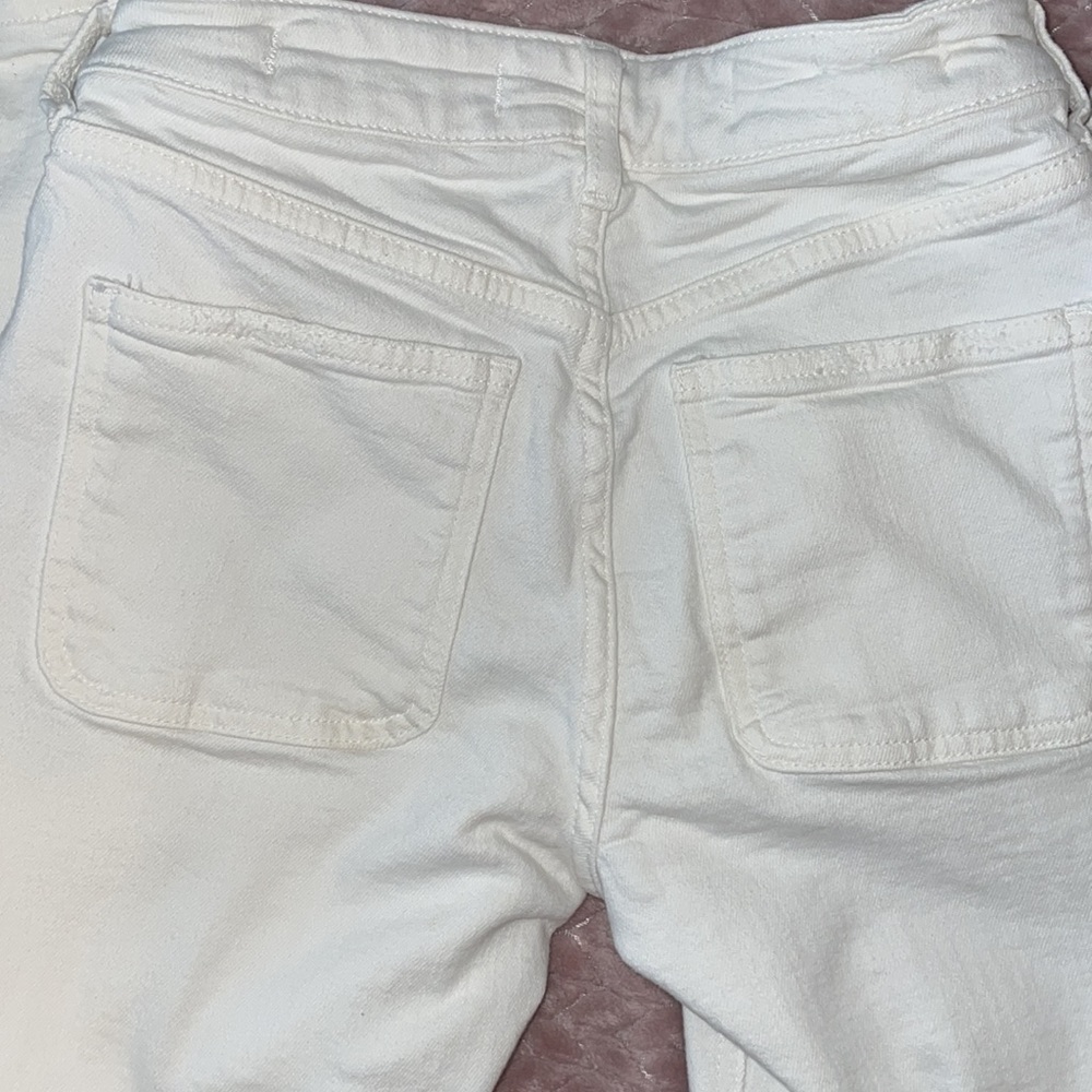 ☀️SOLD☀️ Anthropologie high-rise slim white denim jeans - Picture 4 of 6